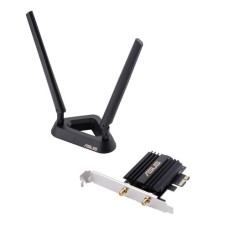   	     	AX3000 Dual Band PCI-E WiFi 6 (802.11ax) Adapter with 2 external antennas. Supporting 160MHz, Bluetooth 5.0, WPA3 network security, OFDMA and MU-MIMO    	  		Next-Gen Wi-Fi Standard - WiFi 6 (802.11ax) standard for better efficiency and thro