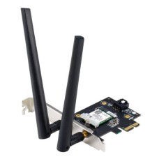   	  	  	  	WiFi 6E PCI-E Adapter with 2 external antennas. Supporting 6GHz band, 160MHz, Bluetooth 5.2, WPA3 network security, OFDMA and MU-MIMO    	     	  		ASUS WiFi 6E total solution - optimized capabilities and performance  	  		All-new 6 GHz b